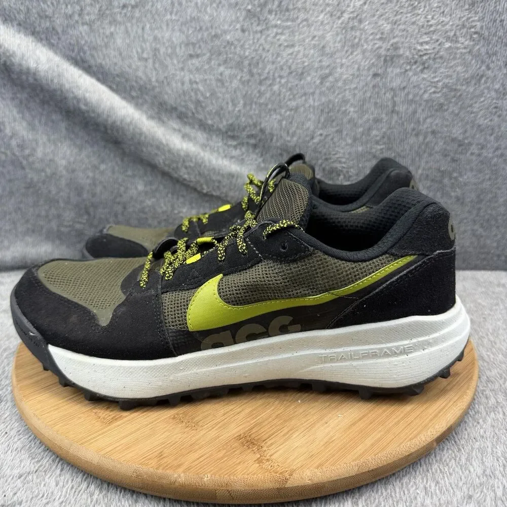 Nike ACG Lowcate Shoes Mens Size 10.5 Black Trail Running Hiking DM8019-300